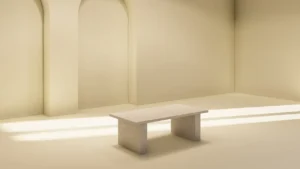 beton cire interieur - salontafel rechthoekig